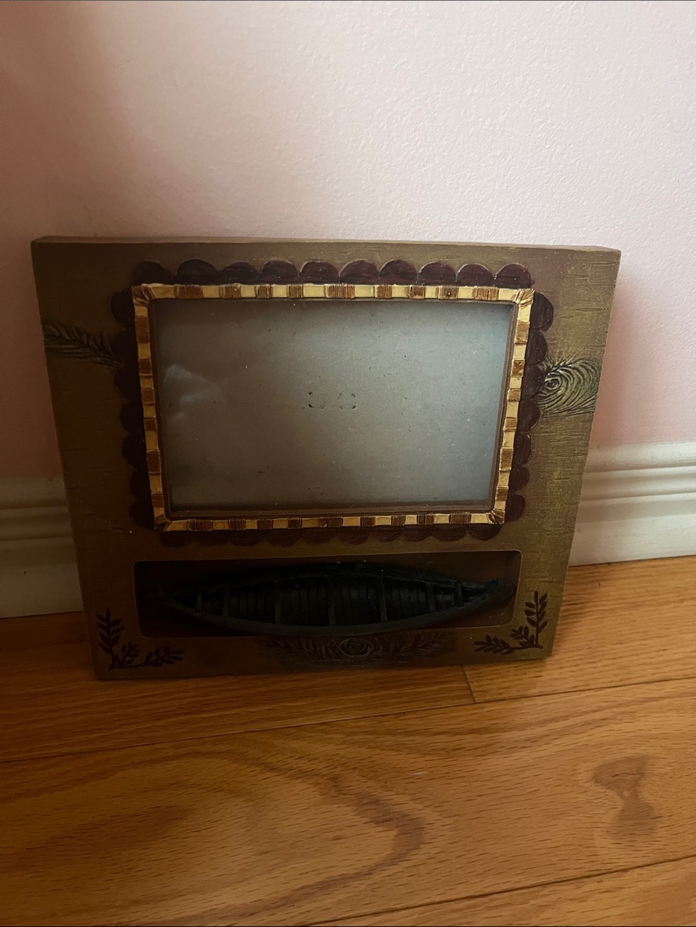 Olive Green and Gold Decorative Photo Frame